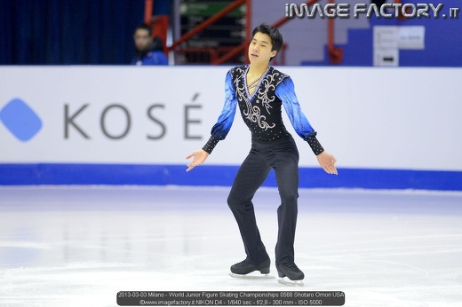 2013-03-03 Milano - World Junior Figure Skating Championships 0566 Shotaro Omori USA